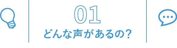 どんな声があるの？